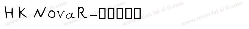 HK NovaR字体转换